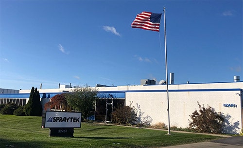 SprayTek Madison Heights, Michigan, plant
